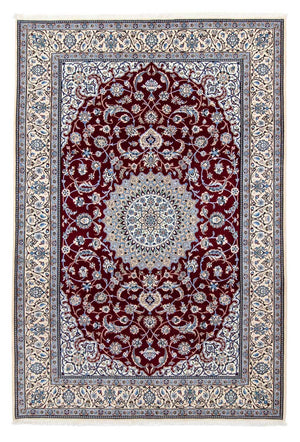 Persisk tæppe - Nain - Royal - 298 x 206 cm - mørkerød