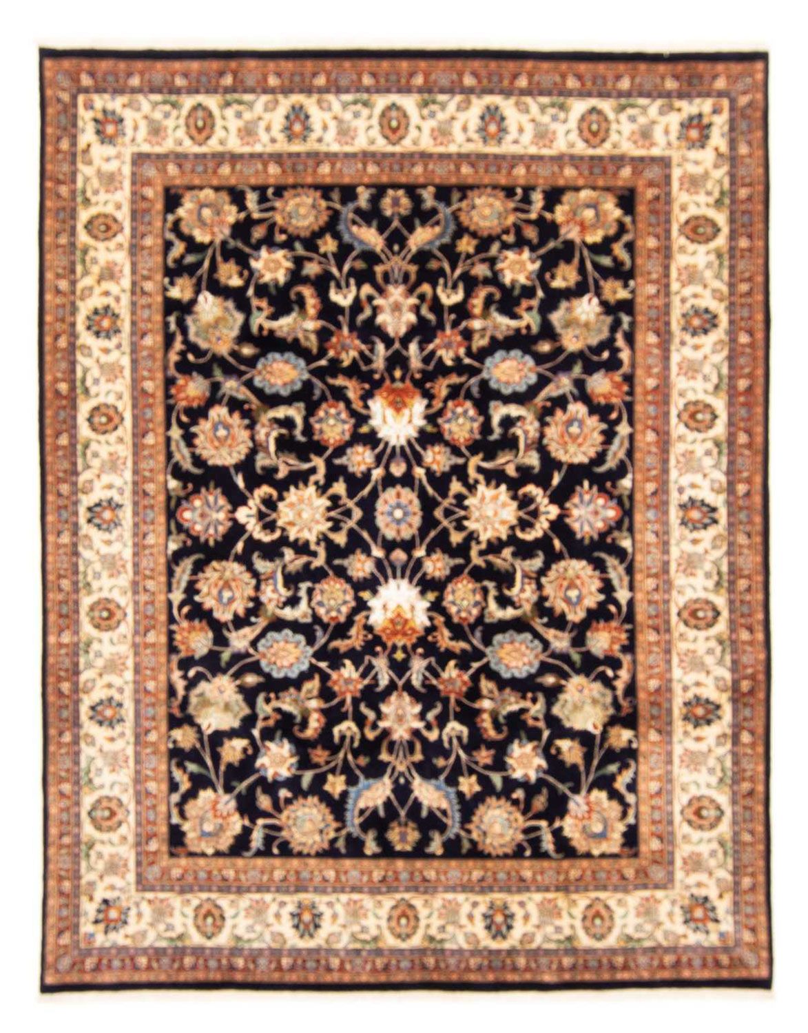 Persisk tæppe - Classic - 276 x 217 cm - mørkeblå