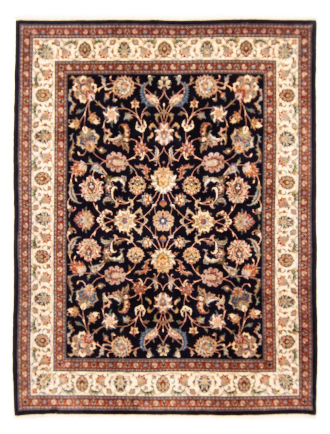 Persisk tæppe - Classic - 280 x 221 cm - mørkeblå