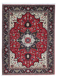 Persisk tæppe - Tabriz - Royal - 212 x 154 cm - mørkerød