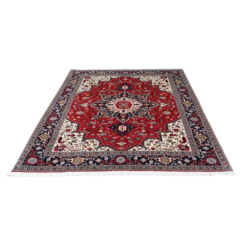 Persisk tæppe - Tabriz - Royal - 196 x 152 cm - mørkerød