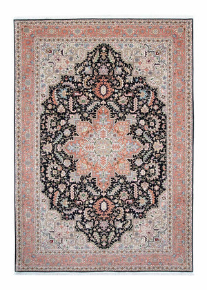 Persisk tæppe - Tabriz - Royal - 300 x 204 cm - mørkeblå