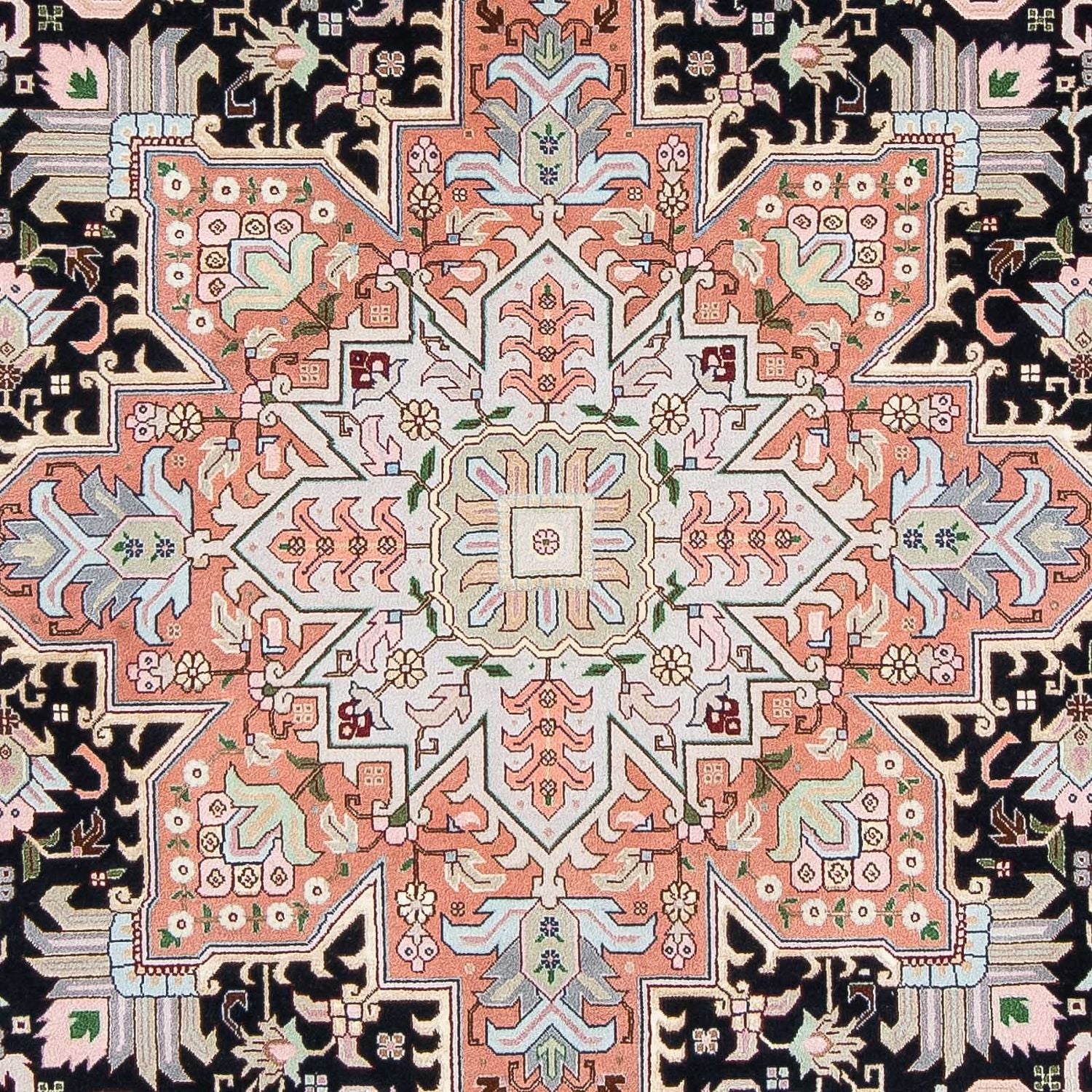 Persisk tæppe - Tabriz - Royal - 300 x 204 cm - mørkeblå