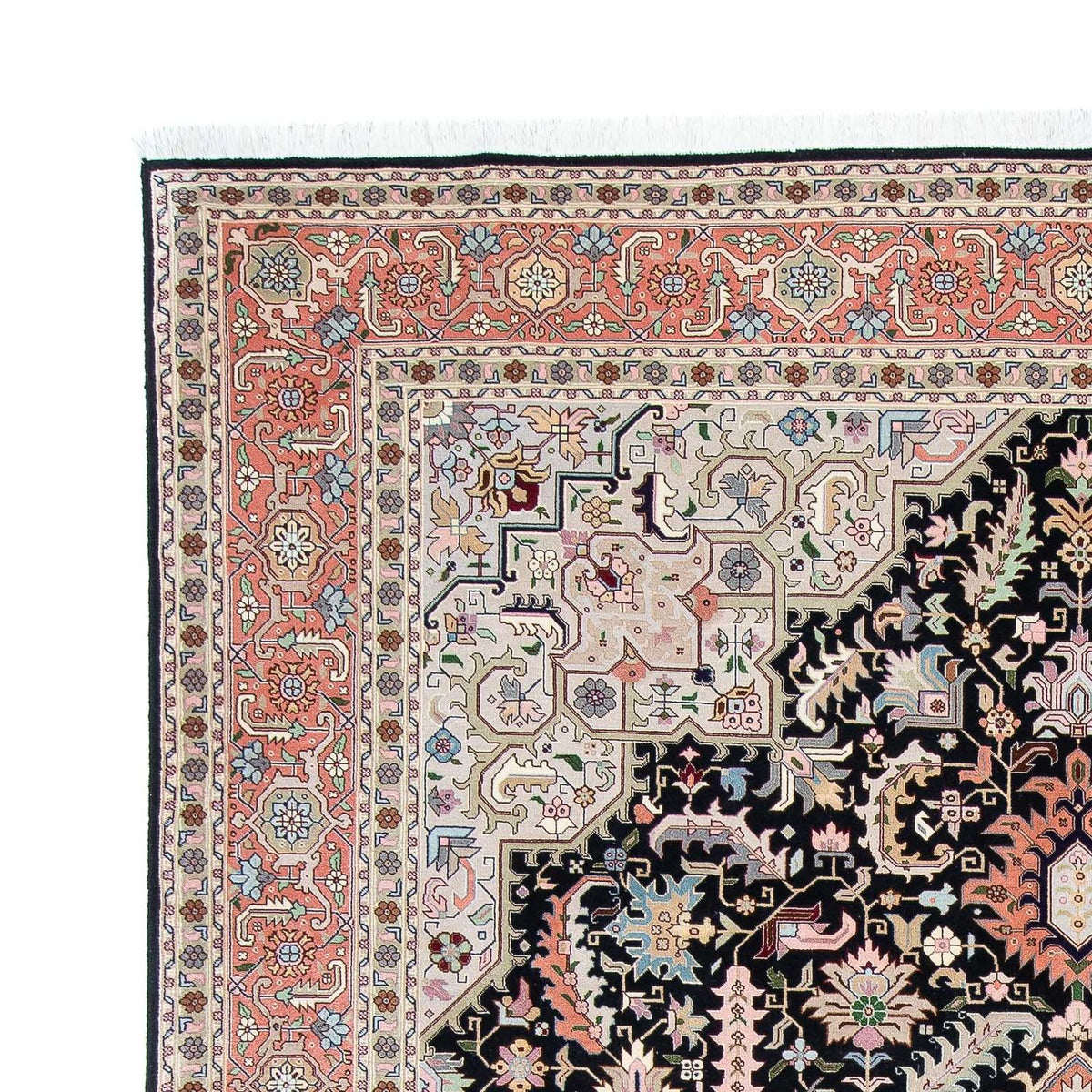 Persisk tæppe - Tabriz - Royal - 300 x 204 cm - mørkeblå