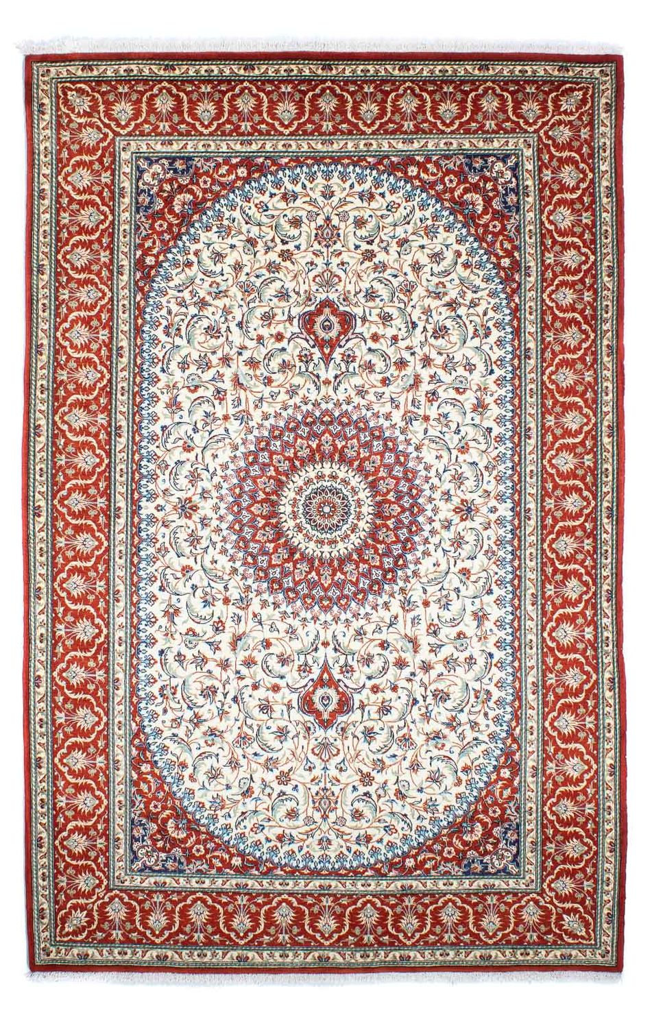 Persisk tæppe - Ghom - 248 x 157 cm - rød