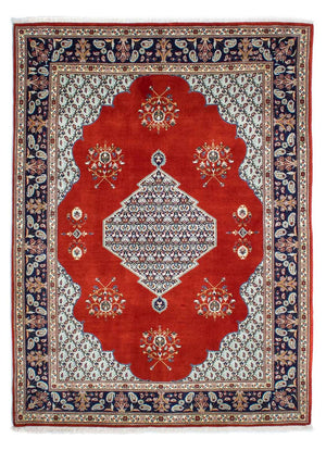 Persisk tæppe - Ghom - 243 x 179 cm - mørkerød