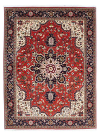 Persisk tæppe - Tabriz - Royal - 205 x 152 cm - mørkerød