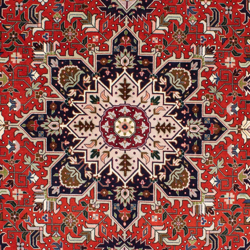 Persisk tæppe - Tabriz - Royal - 205 x 152 cm - mørkerød
