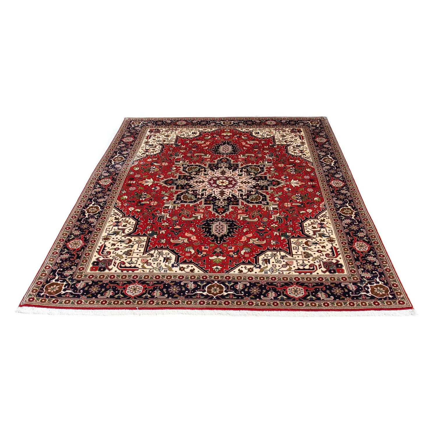 Persisk tæppe - Tabriz - Royal - 205 x 152 cm - mørkerød