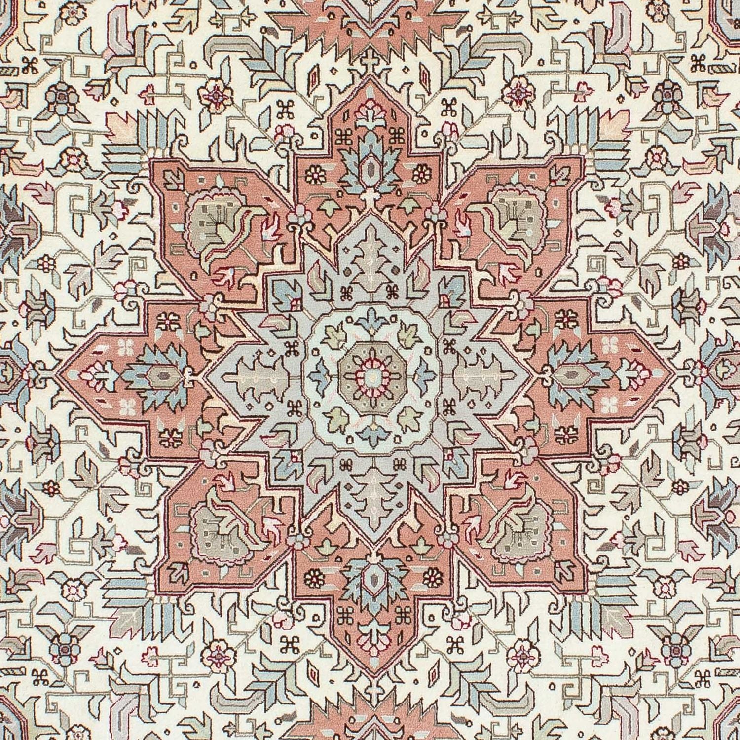 Persisk tæppe - Tabriz - Royal - 218 x 152 cm - beige