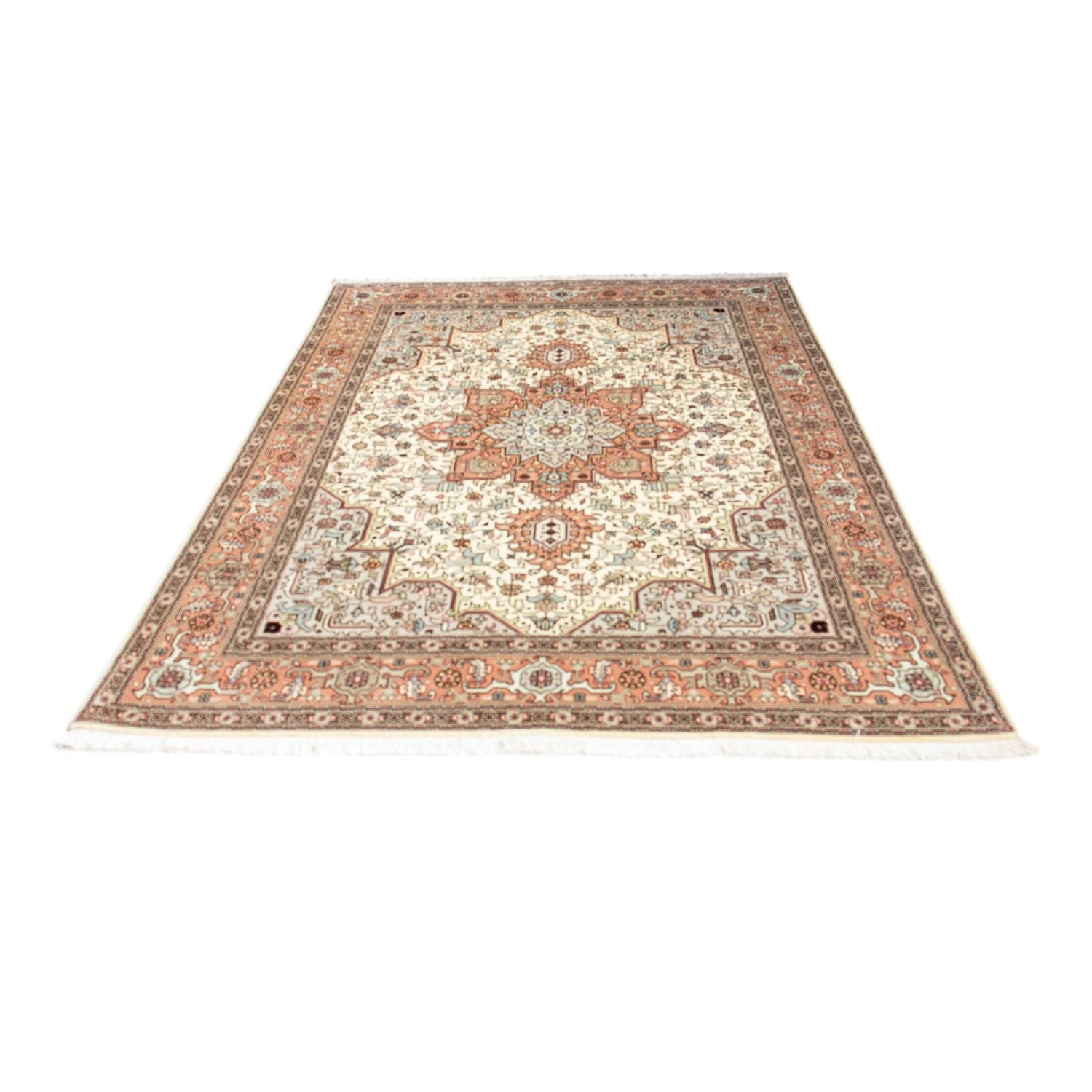 Persisk tæppe - Tabriz - Royal - 218 x 152 cm - beige