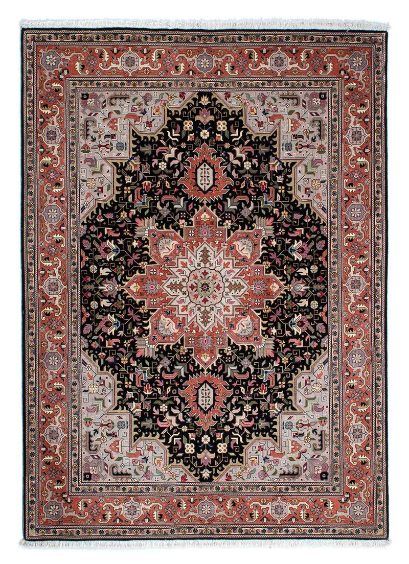 Persisk tæppe - Tabriz - Royal - 212 x 152 cm - mørkeblå