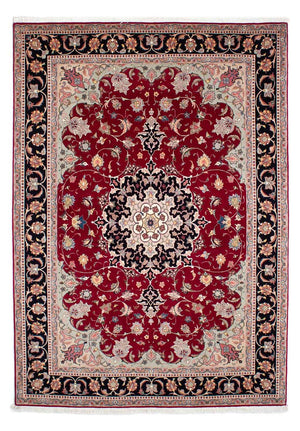 Persisk tæppe - Tabriz - Royal - 246 x 172 cm - mørkerød