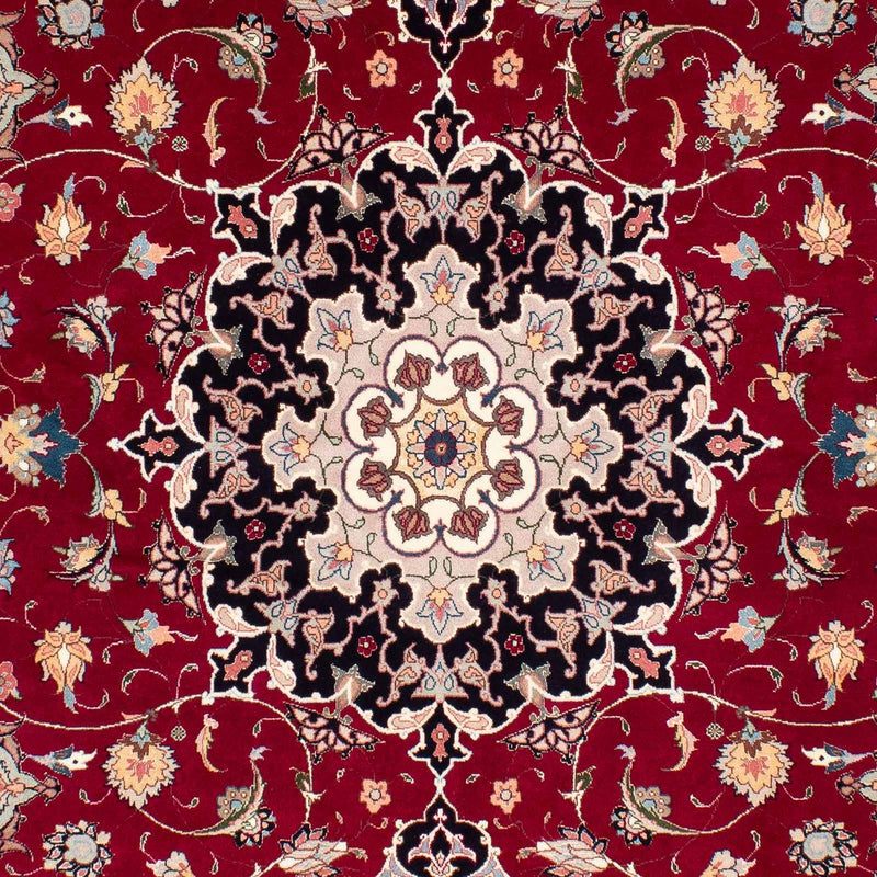 Persisk tæppe - Tabriz - Royal - 246 x 172 cm - mørkerød