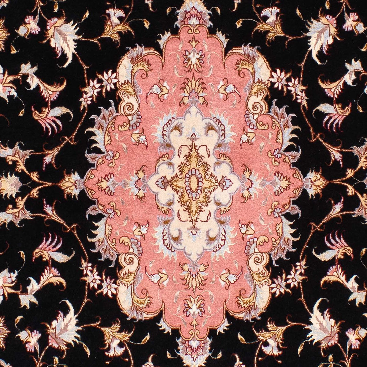 Persisk tæppe - Tabriz - Royal - 244 x 166 cm - mørkeblå