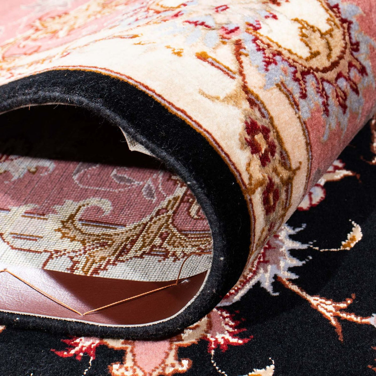 Persisk tæppe - Tabriz - Royal - 244 x 166 cm - mørkeblå