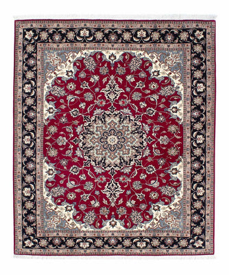Persisk tæppe - Tabriz - Royal - 184 x 154 cm - mørkerød