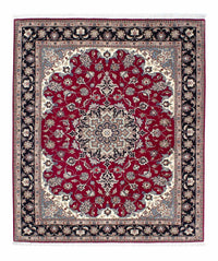Persisk tæppe - Tabriz - Royal - 184 x 154 cm - mørkerød