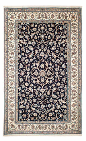 Persisk tæppe - Nain - Premium - 267 x 173 cm - mørkeblå