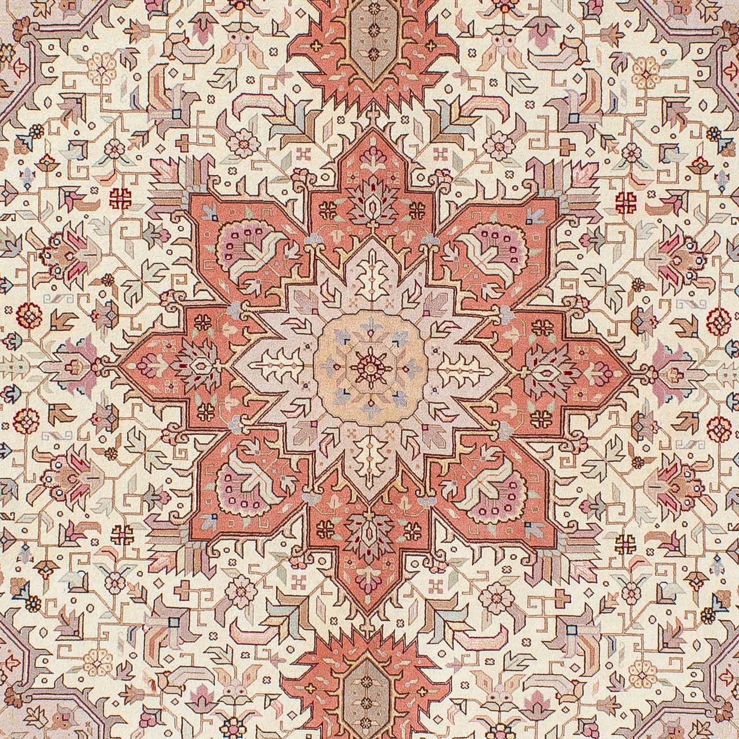 Persisk tæppe - Tabriz - Royal - 207 x 152 cm - beige