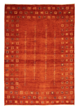 Gabbeh-tæppe - Persisk - 230 x 165 cm - rød