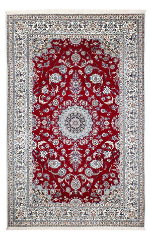 Persisk tæppe - Nain - Premium - 236 x 153 cm - mørkerød