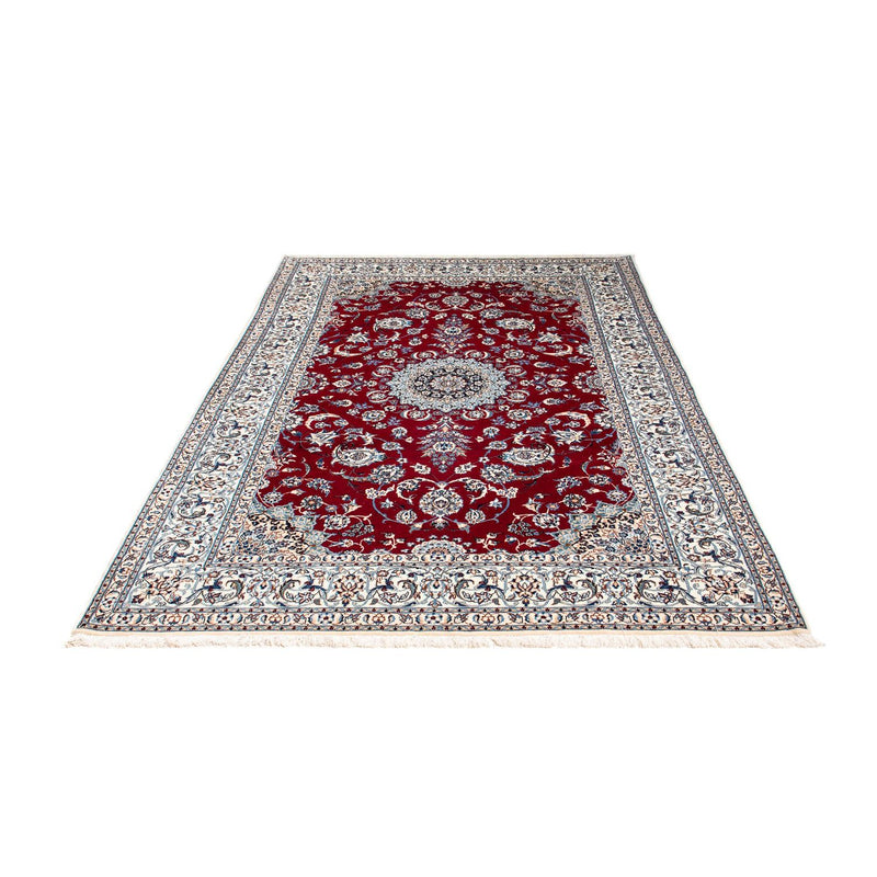 Persisk tæppe - Nain - Premium - 236 x 153 cm - mørkerød