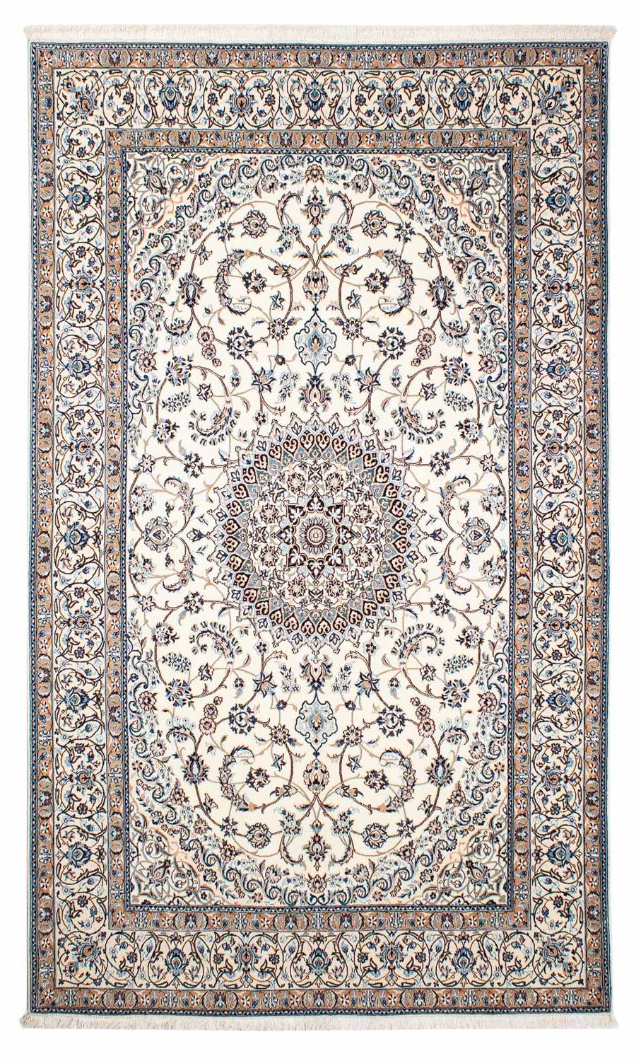 Persisk tæppe - Nain - Premium - 247 x 157 cm - beige