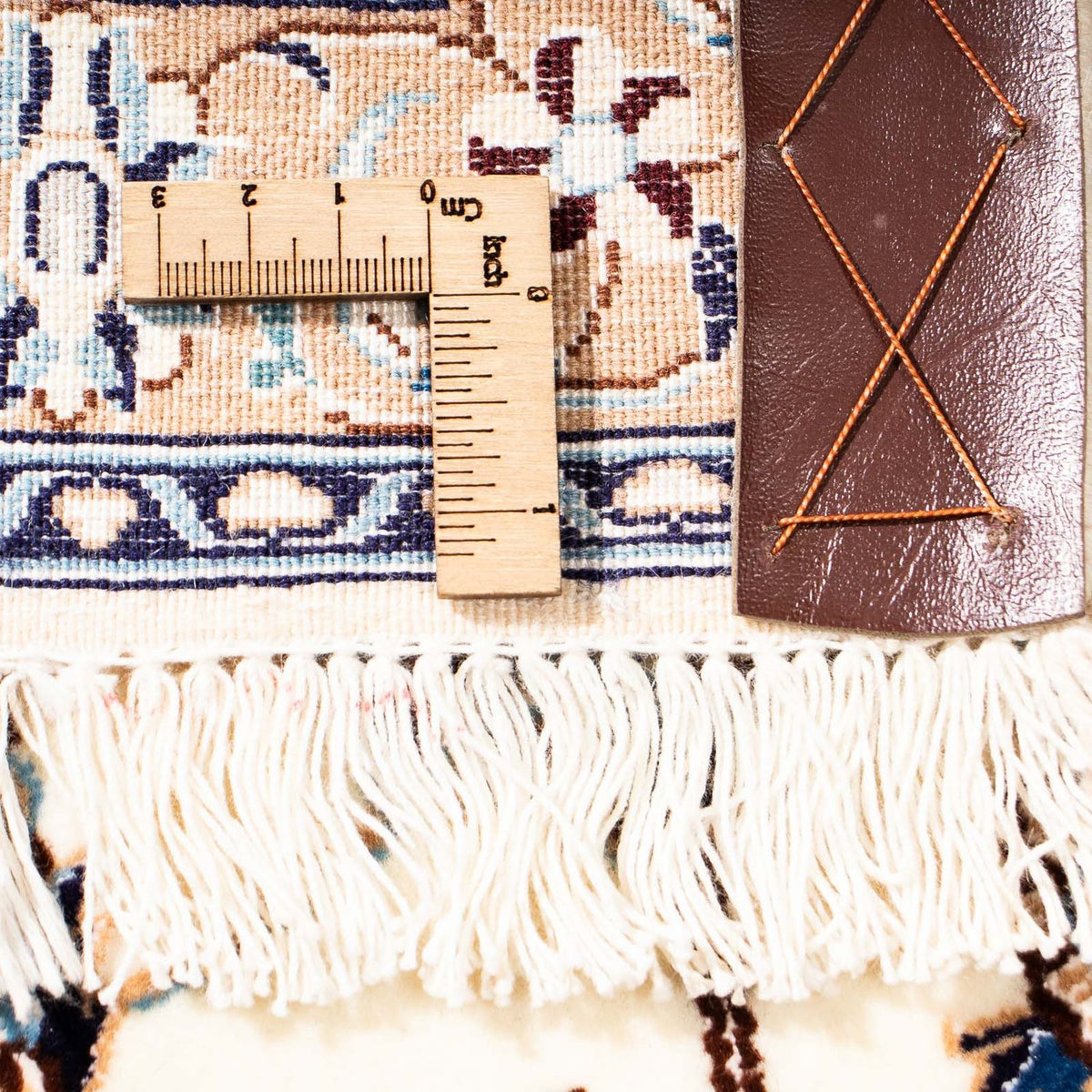 Persisk tæppe - Nain - Premium - 247 x 157 cm - beige