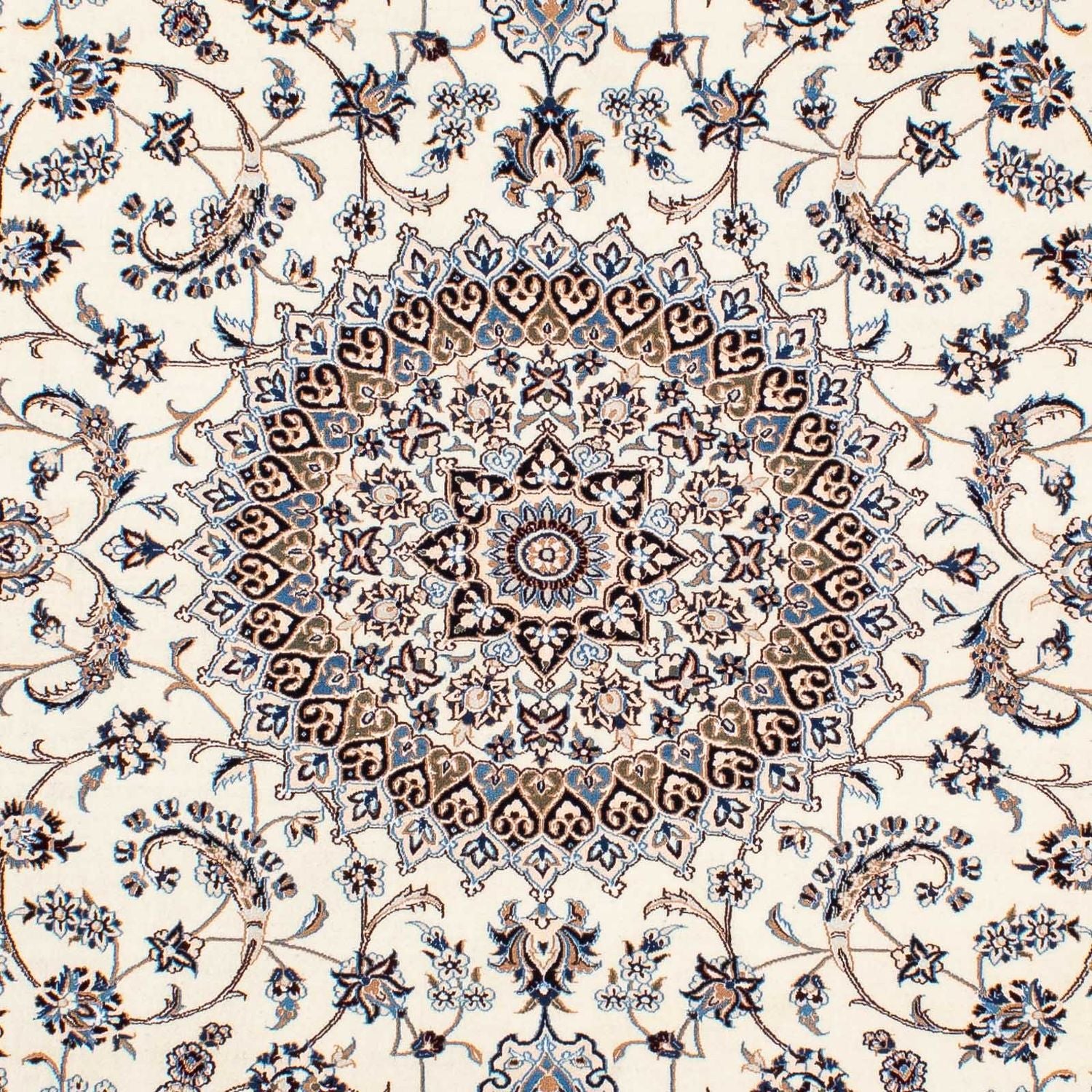 Persisk tæppe - Nain - Premium - 243 x 160 cm - beige