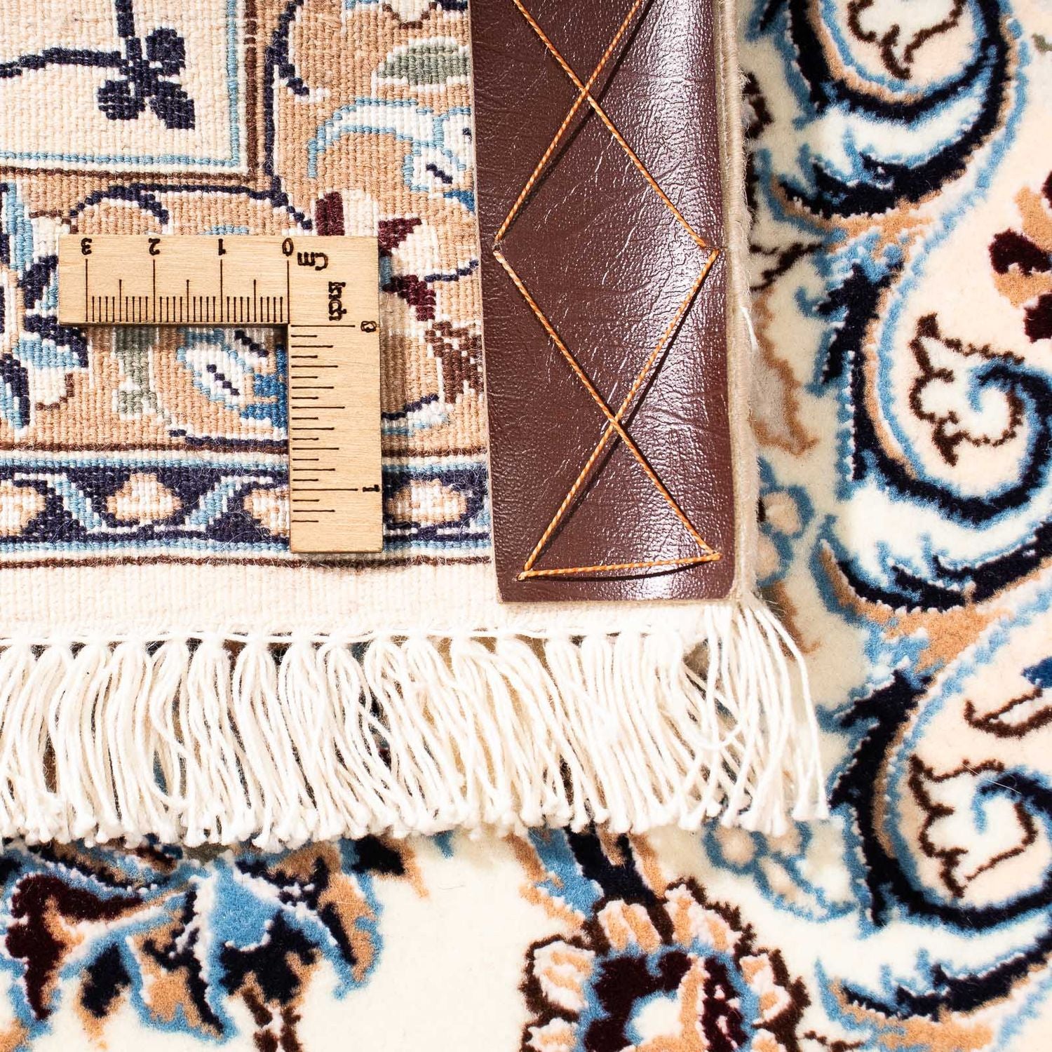 Persisk tæppe - Nain - Premium - 243 x 160 cm - beige