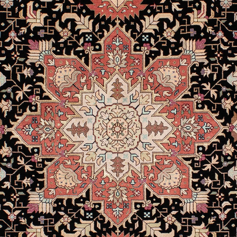 Persisk tæppe - Tabriz - Royal - 200 x 152 cm - mørkeblå