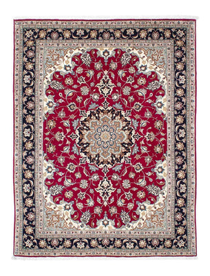 Persisk tæppe - Tabriz - Royal - 200 x 150 cm - mørkerød