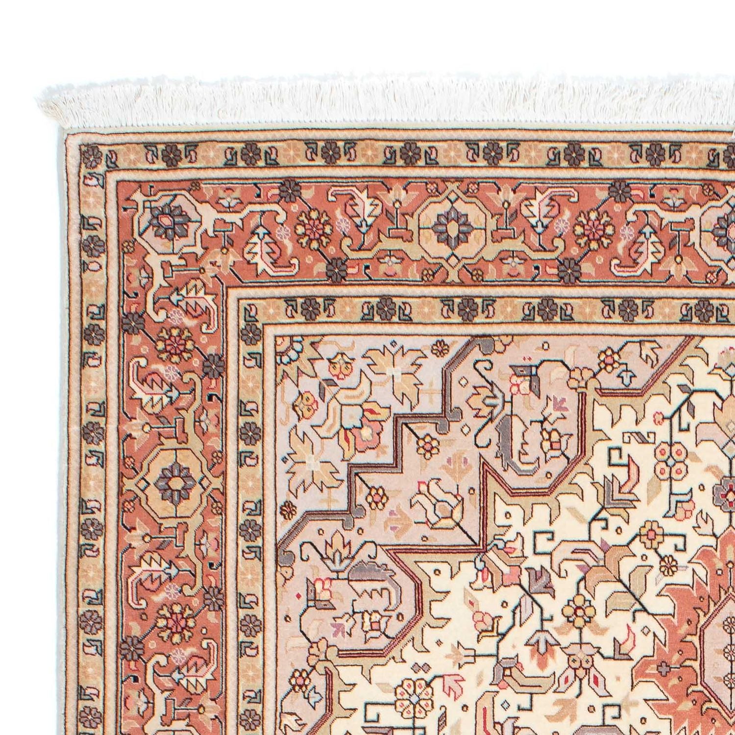 Persisk tæppe - Tabriz - Royal - 208 x 153 cm - beige
