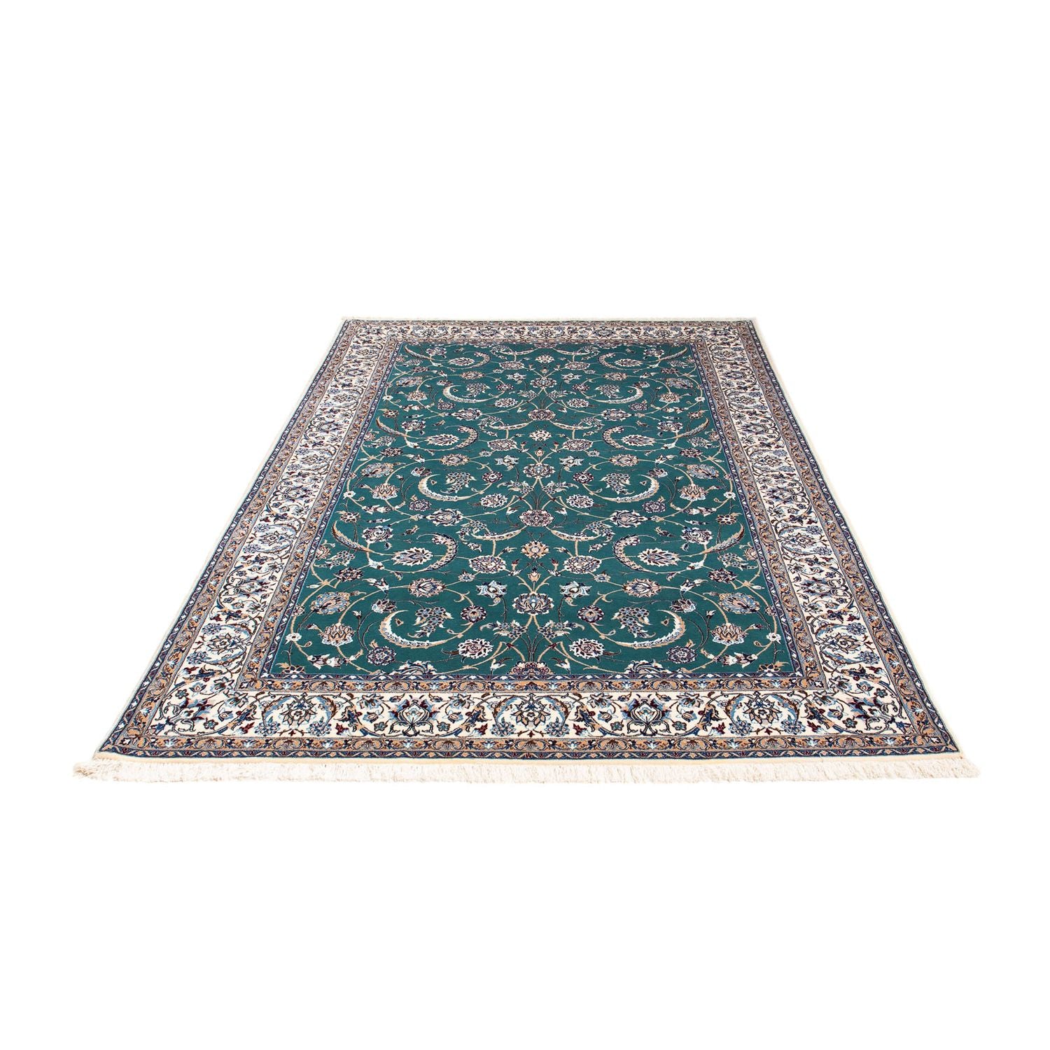 Persisk tæppe - Nain - Premium - 228 x 146 cm - blå