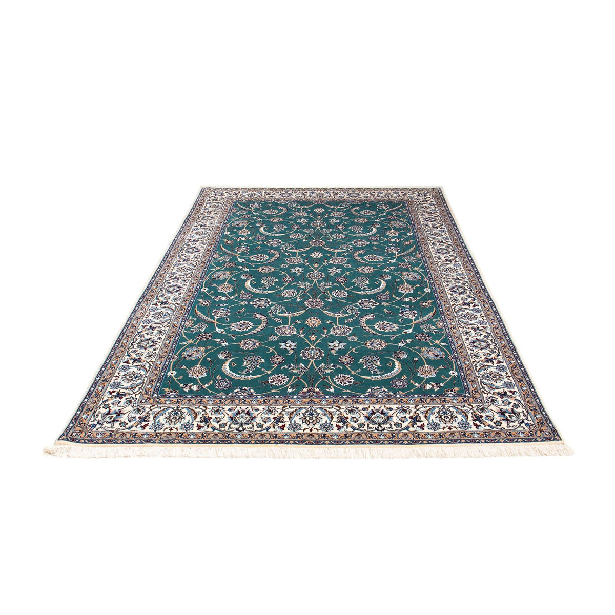 Persisk tæppe - Nain - Premium - 228 x 146 cm - blå