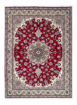 Persisk tæppe - Tabriz - Royal - 202 x 150 cm - mørkerød