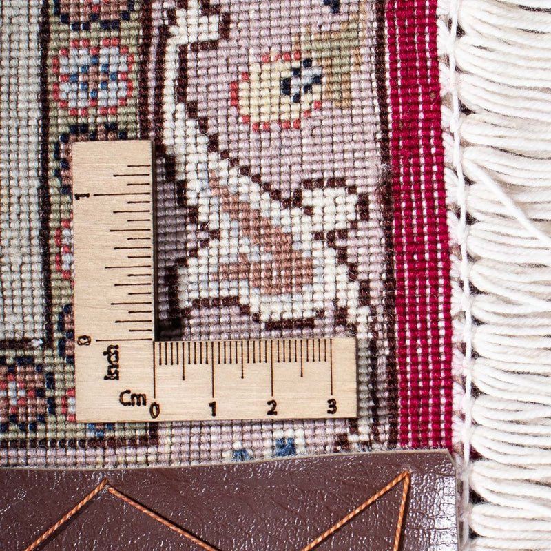 Persisk tæppe - Tabriz - Royal - 202 x 150 cm - mørkerød