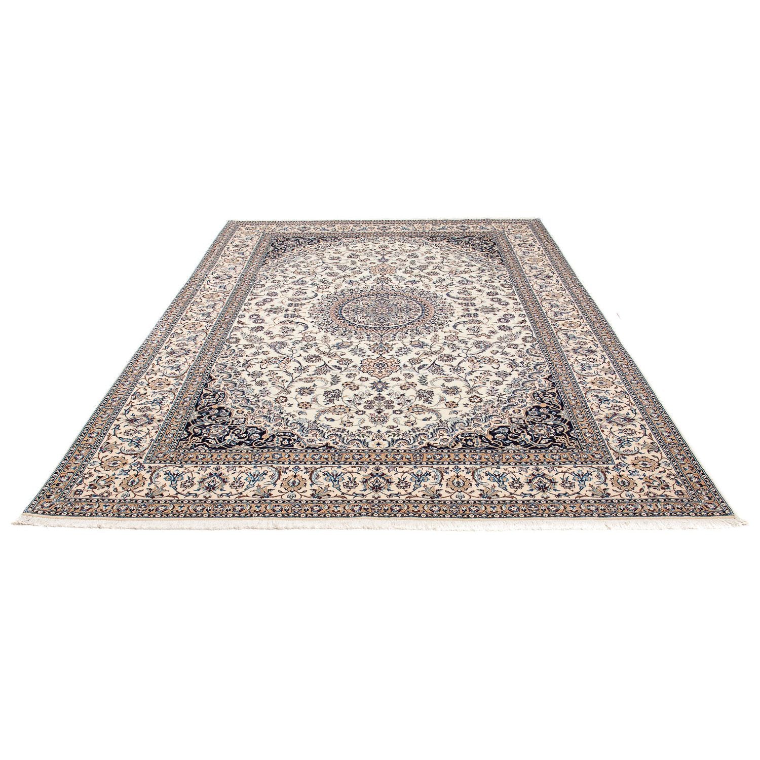 Persisk tæppe - Nain - Premium - 308 x 204 cm - beige