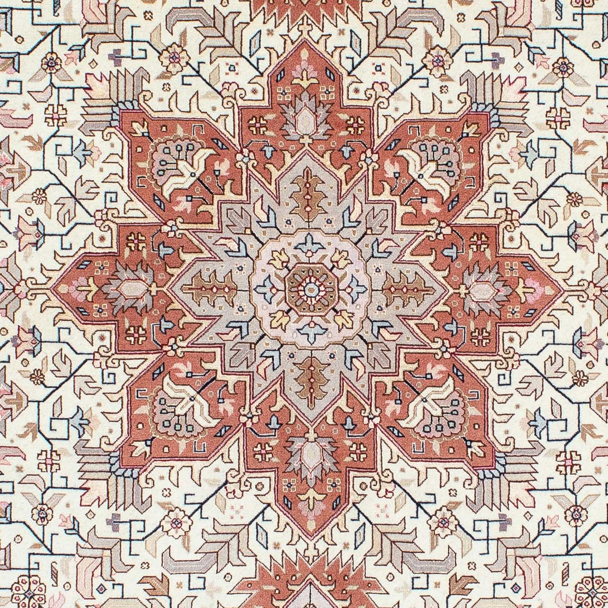 Persisk tæppe - Tabriz - Royal - 201 x 149 cm - beige