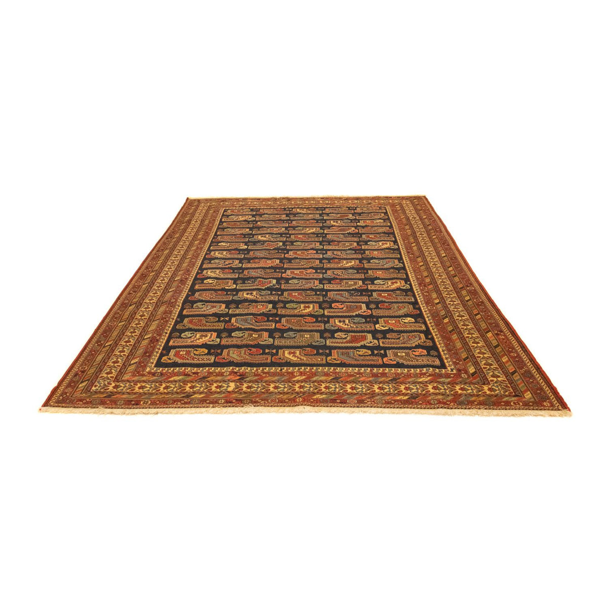 Persisk tæppe - Nomadisk - 283 x 194 cm - mørkeblå