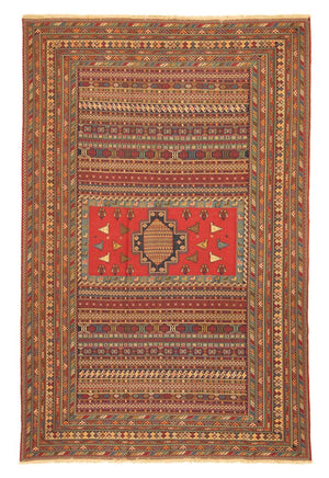 Persisk tæppe - Nomadisk - 300 x 192 cm - flerfarvet