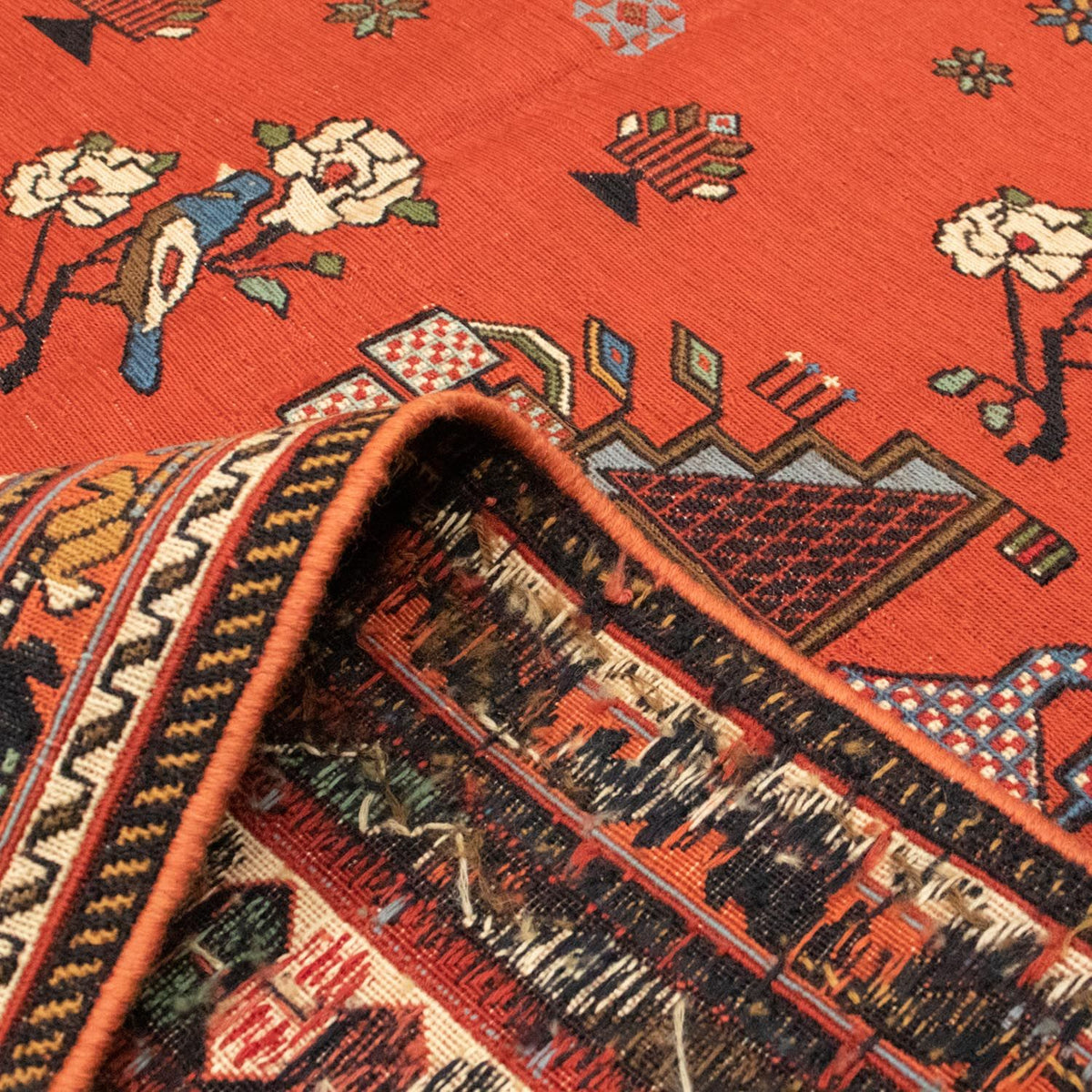 Persisk tæppe - Nomadisk - 286 x 192 cm - flerfarvet