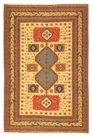 Persisk tæppe - Nomadisk - 298 x 201 cm - guld