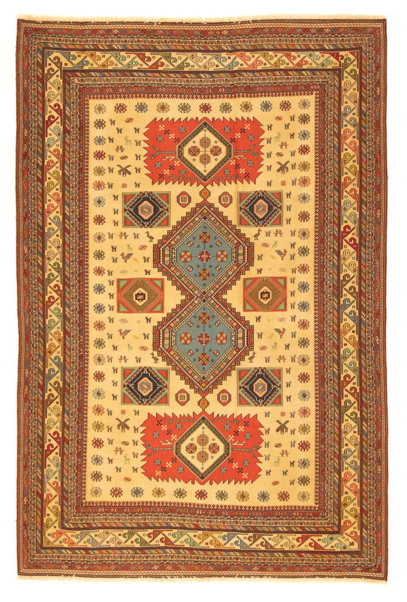 Persisk tæppe - Nomadisk - 298 x 201 cm - guld