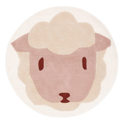 Får Børnetæppe Rund