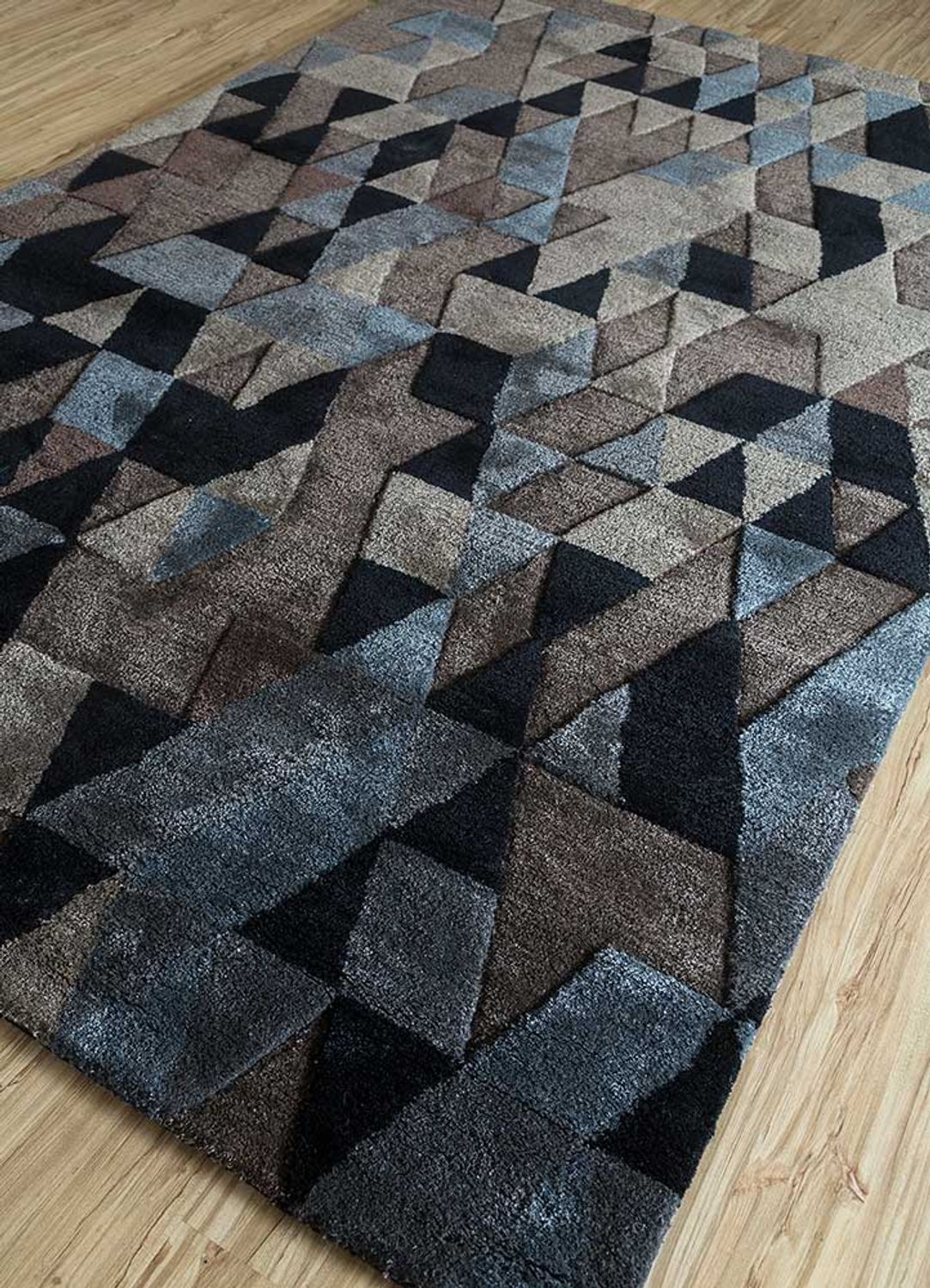 Uldtæppe - 240 x 150 cm - antracit