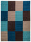 Patchwork-tæppe - 300 x 200 cm - turkis