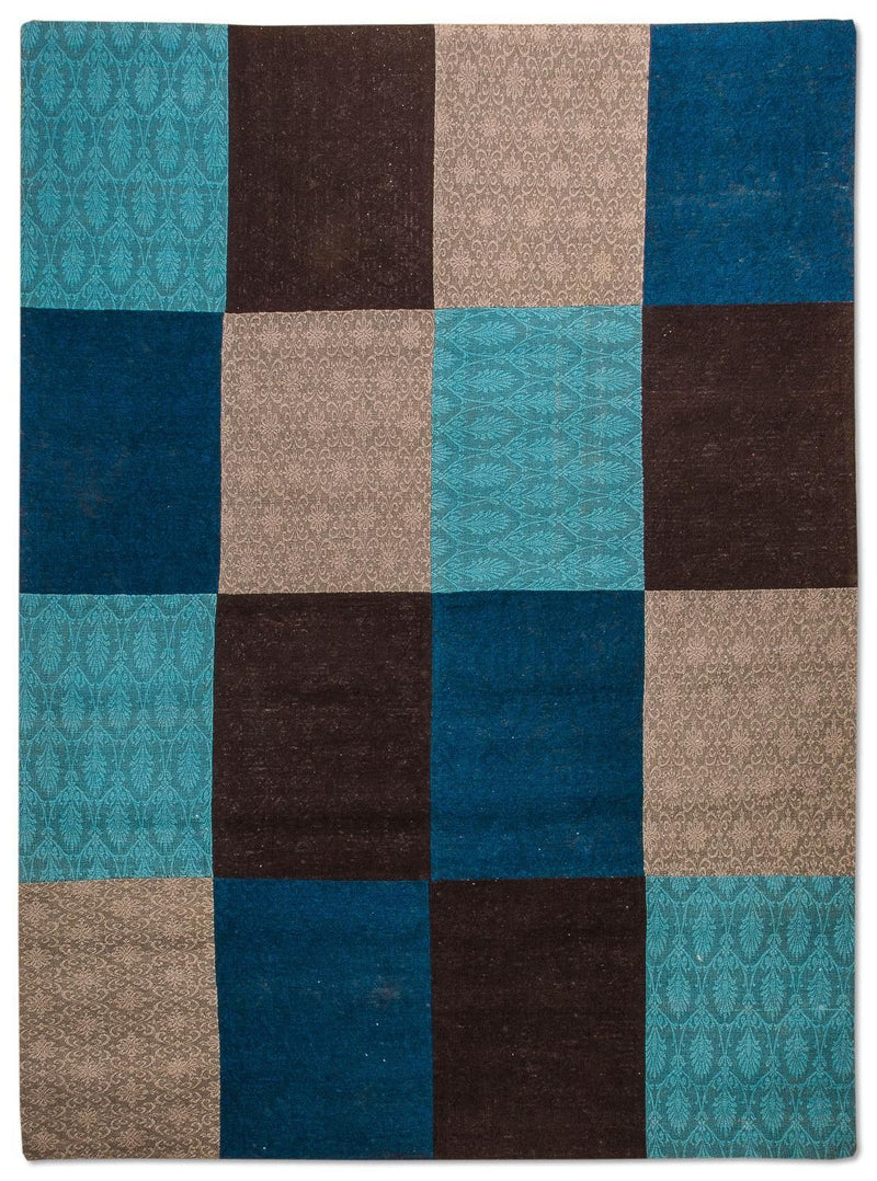 Patchwork-tæppe - 300 x 200 cm - turkis