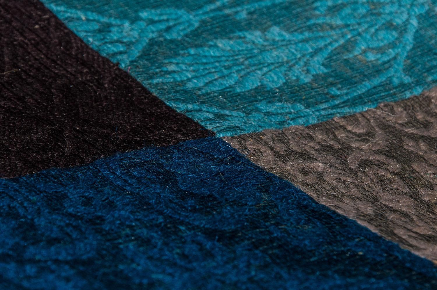 Patchwork-tæppe - 300 x 200 cm - turkis